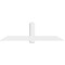 Ekena Millwork Eugene Architectural Grade PVC Gable Bracket, 84"W x 24 1/2"H x 4"D x 6"F, 7/12 Pitch GBP084X25X0406EUG00 - alternate 3
